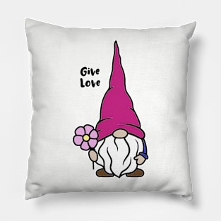 Give Love Gnome Pillow