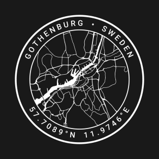 Gothenburg Map T-Shirt