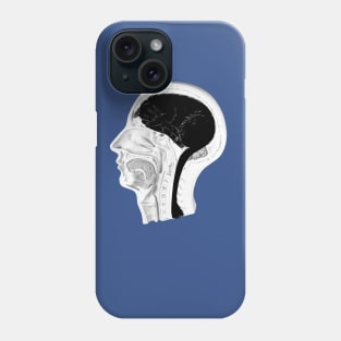 Cat in head B&W Phone Case