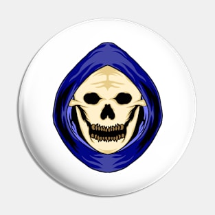 Grim Reaper Skeleton Pin