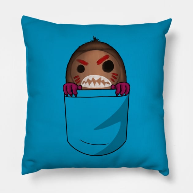 Shirt Pocket Kakamora Pillow by leiacat