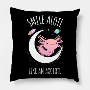 Smile Alotl Like an Axolotl Pillow