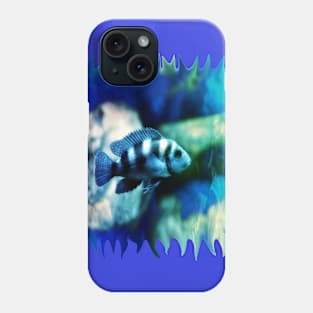 Lonely Fish in a Blue Green Pond Phone Case