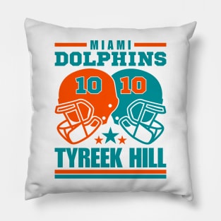 Miami Dolphins Tyreek Hill 10 American Football Retro Pillow