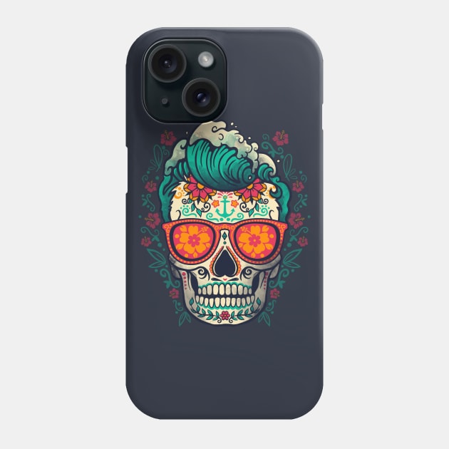 Calavera summer Phone Case by NemiMakeit