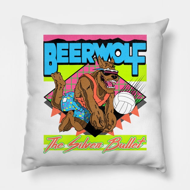 Beer Wolf Pillow by darklordpug