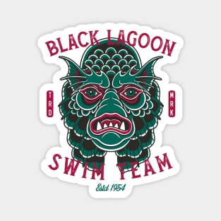 Black Lagoon Swim Team - Vintage Traditional Tattoo - Horror Magnet