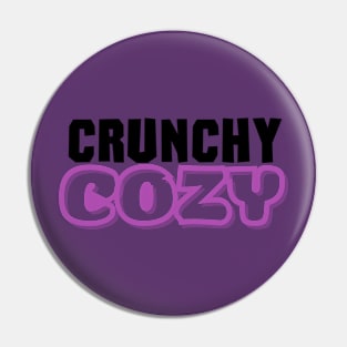 Crunchy Cozy Word Logo Pin