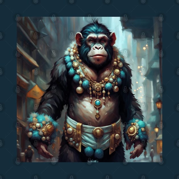 Ape dresed in Carnaval clothes No.1 by R.W.TDesign