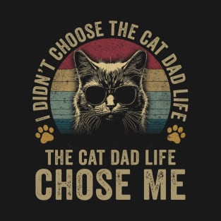 Funny Cat Dad Life T-Shirt