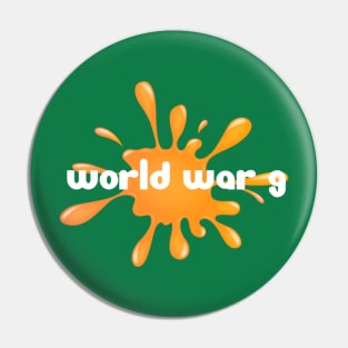 Orange Splat Pin