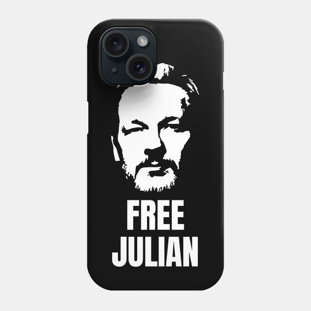 Free Julian Assange Phone Case by Multidimension art world