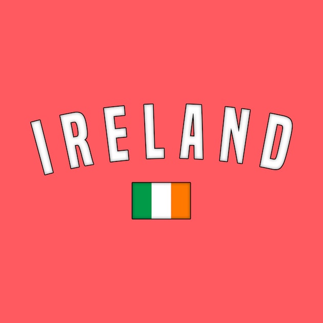 Ireland with Flag by SeattleDesignCompany