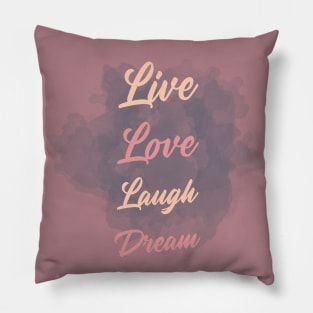 Minimal gradient typography Pillow