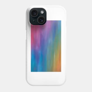 Rainbow Streak (abstract oil pastel) Phone Case