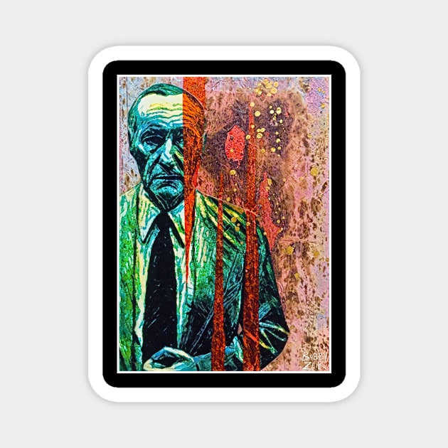 Burroughs Magnet by Bobby Zeik Art