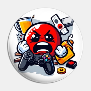 ANgry Gamer Emoji Pin