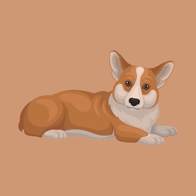 Chilin' Corgi by NewWorldIsHere