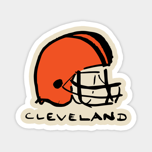Cleveland Broooowns 07 Magnet by Very Simple Graph
