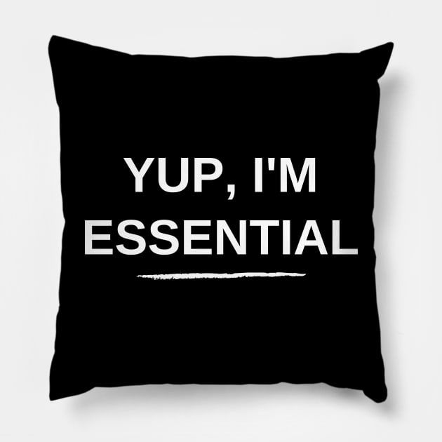 Yup, I'm Essential Pillow by BBbtq