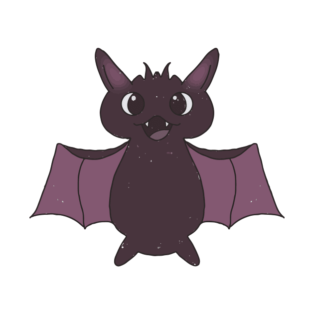 Batty the adorable bat by Colzo Art