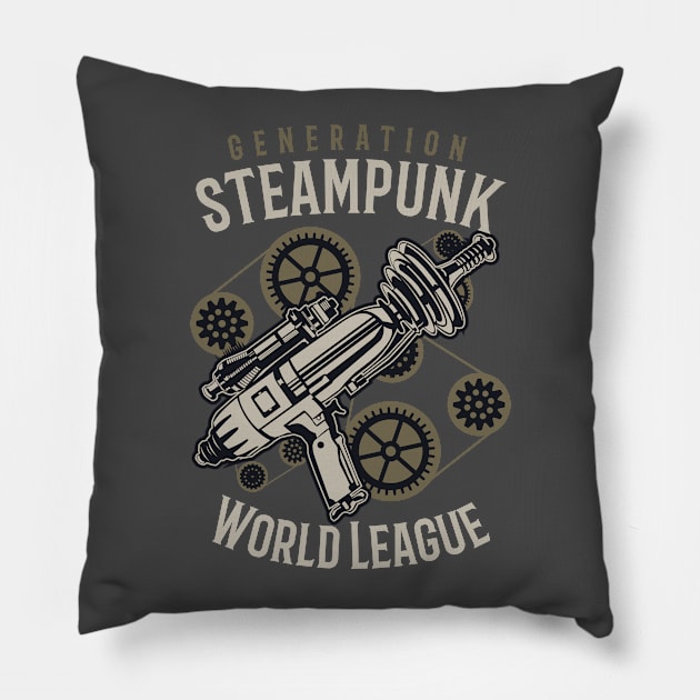 Generation Steampunk World League Pillow by CoffeeandTeas