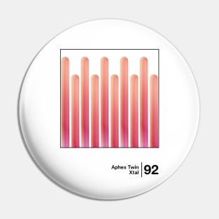 Aphex Twin - Xtal / Minimalist Style Graphic Design Pin