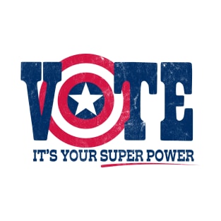 Vote: It's Your Superpower - Worn T-Shirt