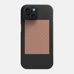 orange and gray diamond pattern Phone Case