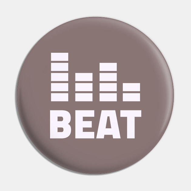 Electro Music Beat Symbol Pin by New East 