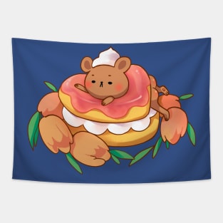 Bear cake butt Tapestry