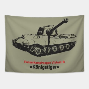 German World War II Konigstiger tank Tapestry