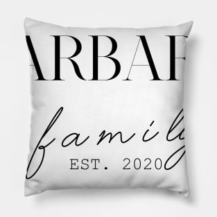 Barbara Family EST. 2020, Surname, Barbara Pillow