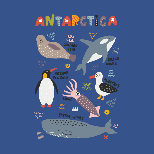 Antarctica Animals by JunkyDotCom