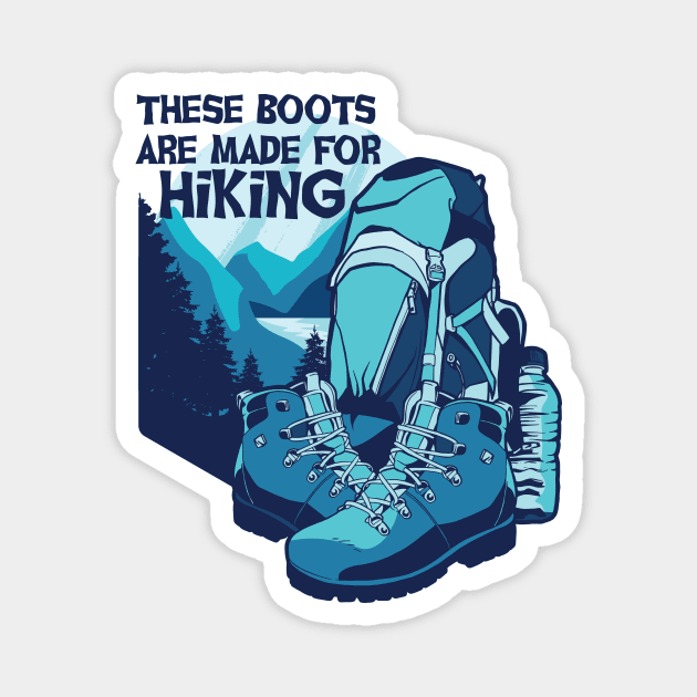 Boots for Hiking Magnet by LR_Collections