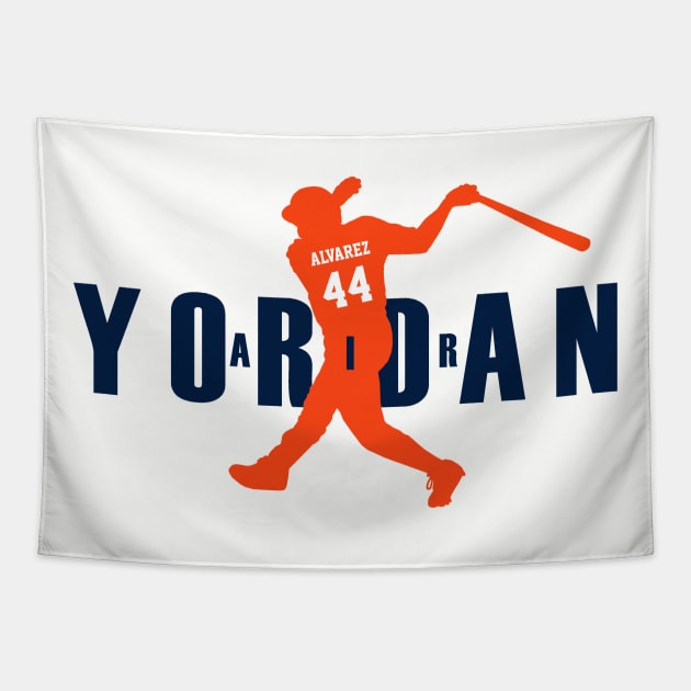 Air Yordan, Houston Baseball Tapestry by FanSwagUnltd