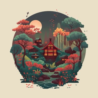 Japanese Village T-Shirt