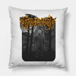 Black Metal Halloween Michael Myers Boogeyman Pillow