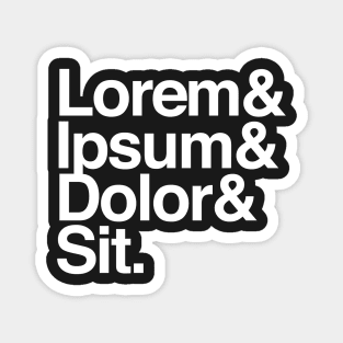 Lorem Ipsum Greek Text Graphic Design Magnet