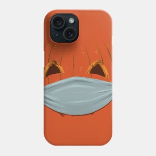 It's never too early for Halloween pumpkin face mask Phone Case