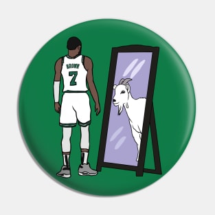 Jaylen Brown Mirror GOAT Pin