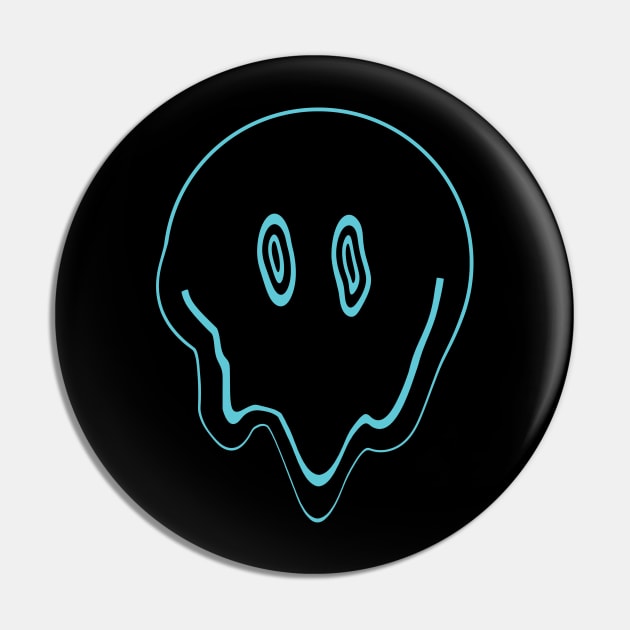 Smile Melt - Blue and Black Pin by LAEC