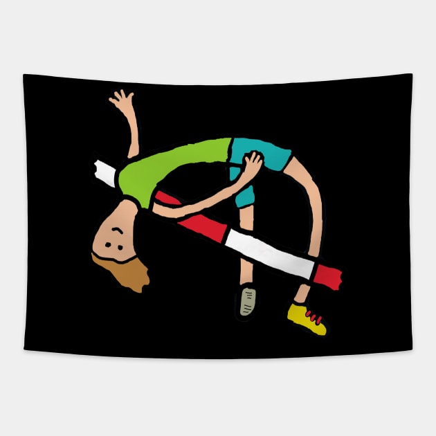 High Jump Tapestry by Mark Ewbie