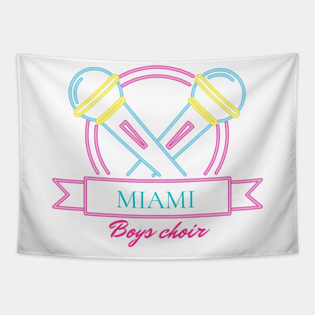 Miami Boys Choir design Tapestry by MadeBYAhsan