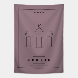 Berlin Minimal Poster Tapestry