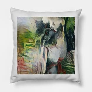 Cute elephant (animal, baby elephant, elephant art, cage the elephant and elephant painting) Pillow