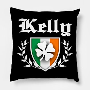 Kelly Shamrock Crest Pillow