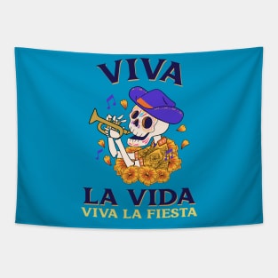 Viva La Vida dia de los muertos Tapestry