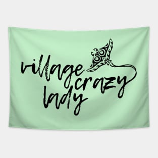 Village Crazy Lady Tapestry