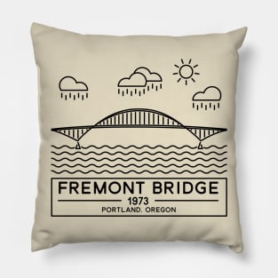 Fremont Bridge Portland Pillow